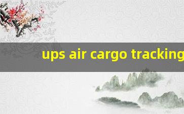 ups air cargo tracking